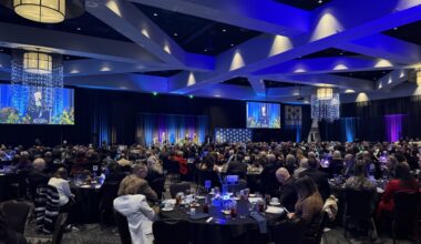 Business leaders, community members and government officials celebrated the Round Rock Chamber 58th Annual Business Awards on Feb. 5. (Grant Crawford/Community Impact)