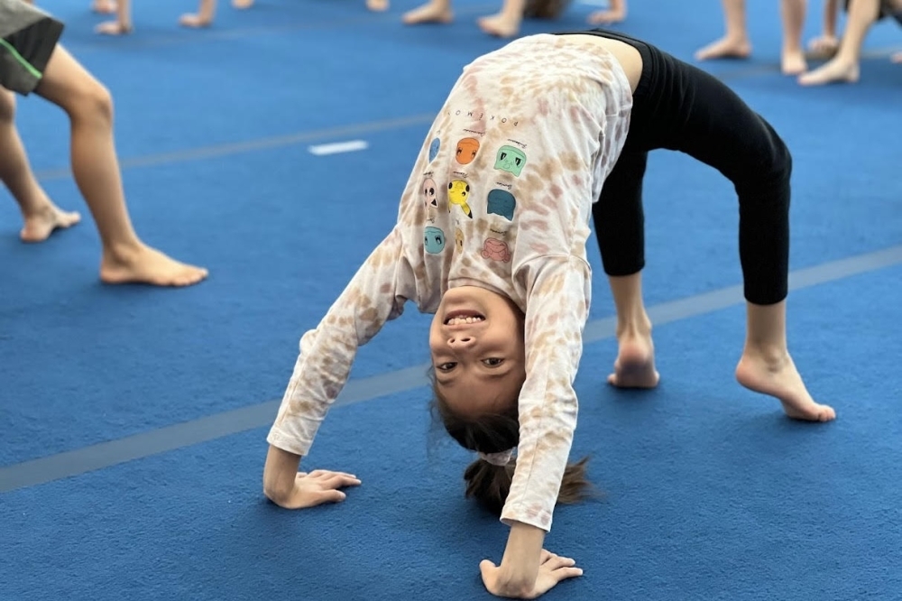 Texas Twisters Gymnastics is a family-run gym led by Becky and Todd Austin. Both of their children are also active in the gym. (Courtesy Texas Twisters Gymnastics)