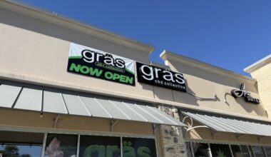 The CBD and smoke shop is located just north of Loop 1604 near the Redland Plaza shopping development. (Andrew Creelman/Community Impact)