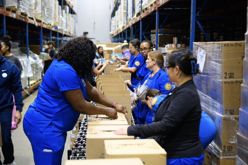 In fiscal year 2024-25, nearly 94,000 people volunteered at the Houston Food Bank. (Jamaal Ellis/Community Impact)