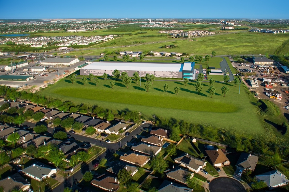 The city of Round Rock is reviewing a proposal to change zoning that would make way for a new data center. (Rendering courtesy Skybox Datacenters)