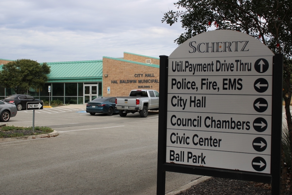 sign outside city hall