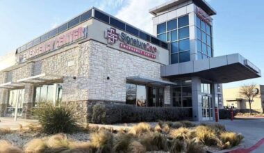 the exterior of a standalone emergency room