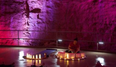 Natural Bridge Caverns is hosting an underground yoga Galentine's Day event Feb. 14. (Courtesy Natural Bridge Caverns)