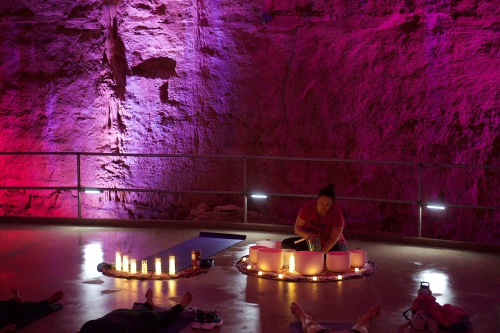 Natural Bridge Caverns is hosting an underground yoga Galentine's Day event Feb. 14. (Courtesy Natural Bridge Caverns)