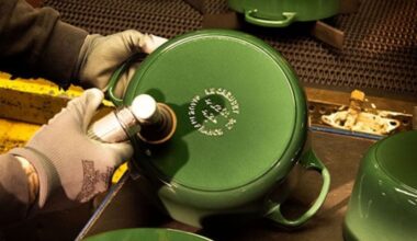 Le Creuset specializes in enameled cast iron cookware—each individually cast in sand molds. (Courtesy Le Creuset)