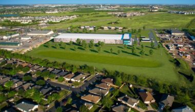 The city of Round Rock is reviewing a proposal to change zoning that would make way for a new data center. (Rendering courtesy Skybox Datacenters)