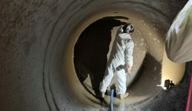 Crews completed work on a 78-inch waterline along Trails End Road, according to Ty Meighan, communications manager for the city of Leander. (Courtesy city of Leander)