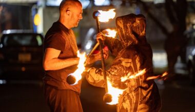 The Jungle Movement Academy will host an evening of fire spinning and more at the local gym. (Courtesy Jungle Movement Academy)