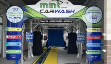 The car wash has several locations across the Greater Houston area including another in Katy located at 23040 Morton Ranch Road. (Courtesy Mint Express Car Wash)