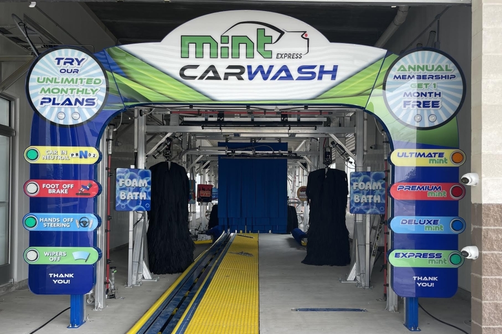 The car wash has several locations across the Greater Houston area including another in Katy located at 23040 Morton Ranch Road. (Courtesy Mint Express Car Wash)