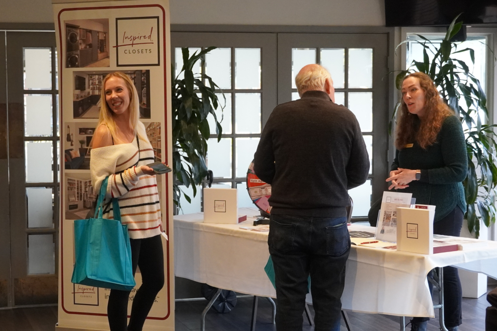 Woman smiling at Home Show