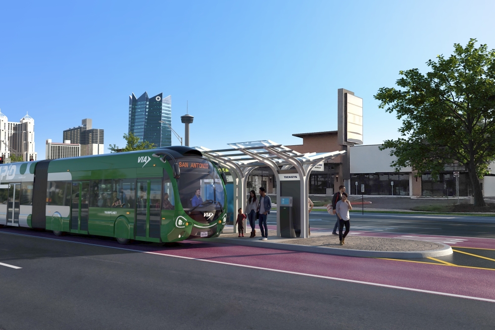 The VIA Advanced Rapid Transit system will be similar to a light rail. (Courtesy VIA)