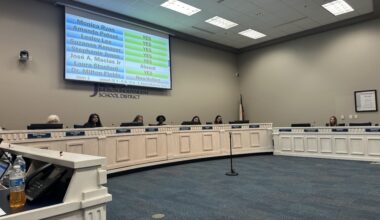 The Judson ISD board of trustees voted to close Judson Middle School during a special meeting on Feb. 16. Trustee José Macias Jr. was absent from the meeting. (Amira Van Leeuwen/Community Impact)