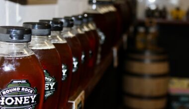 Bouffard urges people to try Round Rock Honey. Bouffard said the brand isn’t going anywhere, and he wants to engage with customers because it's the relationships that make everything worthwhile. (Katlynn Fox/Community Impact)