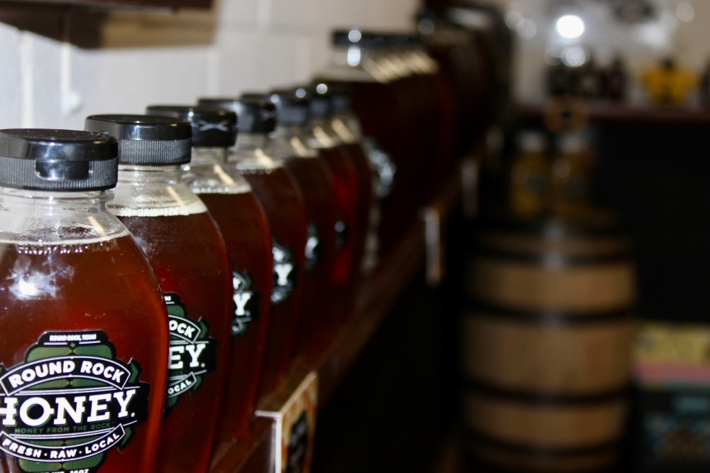 Bouffard urges people to try Round Rock Honey. Bouffard said the brand isn’t going anywhere, and he wants to engage with customers because it's the relationships that make everything worthwhile. (Katlynn Fox/Community Impact)