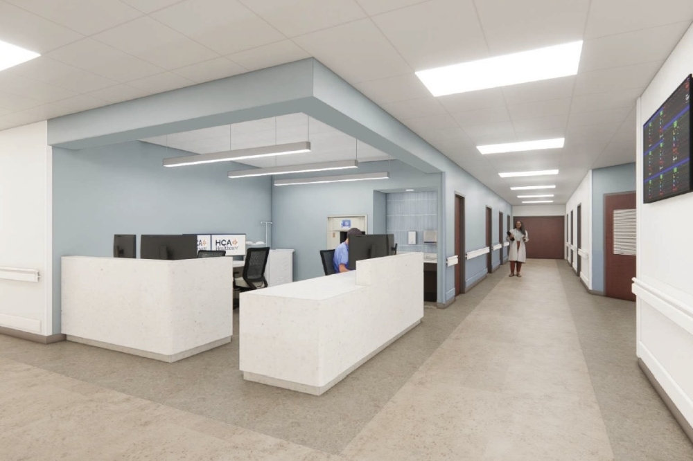A local hospital and level III trauma center, Medical City Alliance officials are planning an expansion of its ER in 2026. (Rendering courtesy of Medical City Alliance)