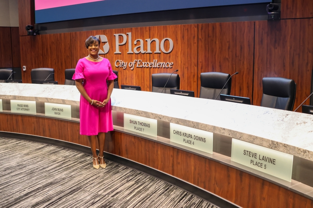 Shun Thomas replaces Julie Holmer on Plano City Council. Holmer announced her resignation to pursue a county seat. (Courtesy city of Plano)