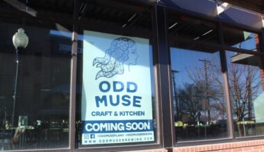 sign that says odd muse coming soon
