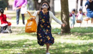 The Davidson-Gundy Alumni Center at the University of Texas at Dallas hosts an annual family-friendly egg hunt. (Courtesy The University of Texas at Dallas)
