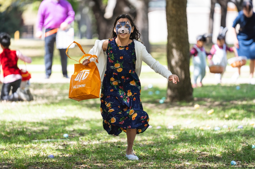 The Davidson-Gundy Alumni Center at the University of Texas at Dallas hosts an annual family-friendly egg hunt. (Courtesy The University of Texas at Dallas)
