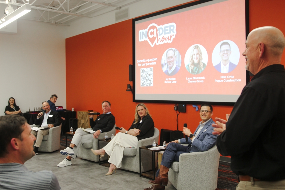 Community Impact Founder and CEO John Garrett (left) sat down with local real estate experts for a panel discussion Feb. 17 for the company’s first InCIder Hour