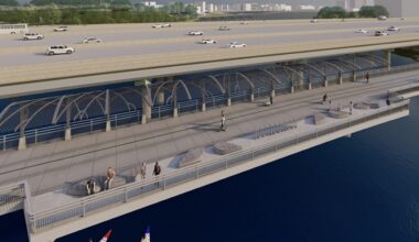 The Lady Bird Lake bridge reconstruction will cause long-term closures on I-35 frontage road. (Rendering courtesy Texas Department of Transportation)