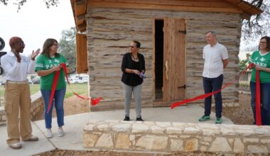 Madison Cabin ribbon-cutting
