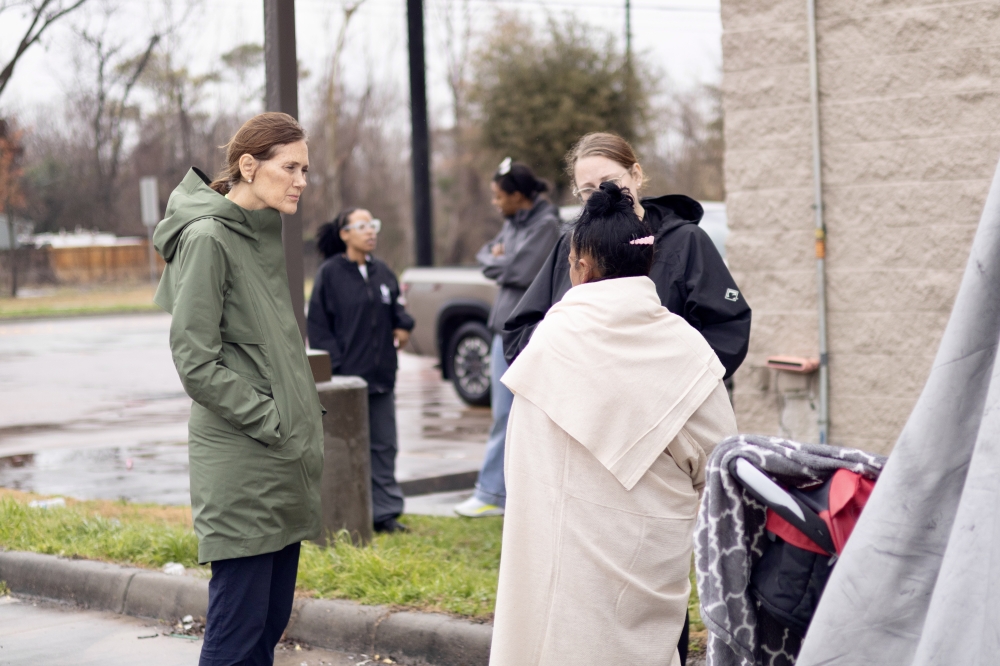 Volunteers for the Coalition of the Homeless of Houston/Harris County, including council member Sallie Alcorn, went out in January 2025 to conduct the annual Point-in-Time survey. (Courtesy CFTH)