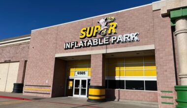 Exterior of Super Llama Inflatable Park in Plano