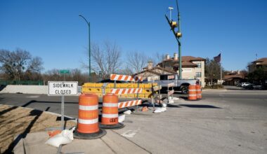 Additional improvement plans to Austin Avenue are in motion as projects to add vehicular bridges and pedestrian bridges over the San Gabriel River forks progress. (Gracie Warhurst/Community Impact)