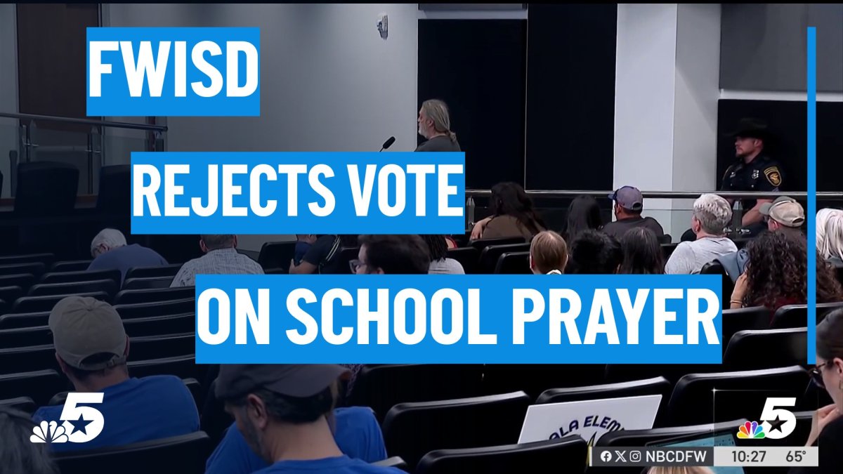 Fort Worth ISD rejects state-required vote on school prayer period – NBC 5 Dallas-Fort Worth
