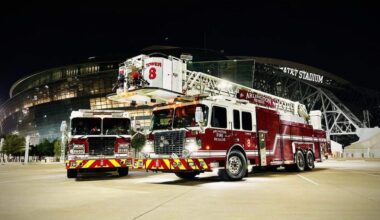 Arlington fire trucks