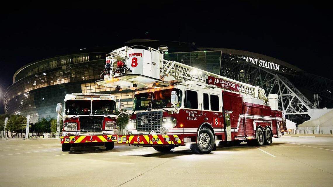 Arlington fire trucks
