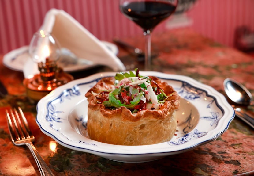 The Pie, a rotating savory dish made with puff pastry, has been popular at The Charles for...