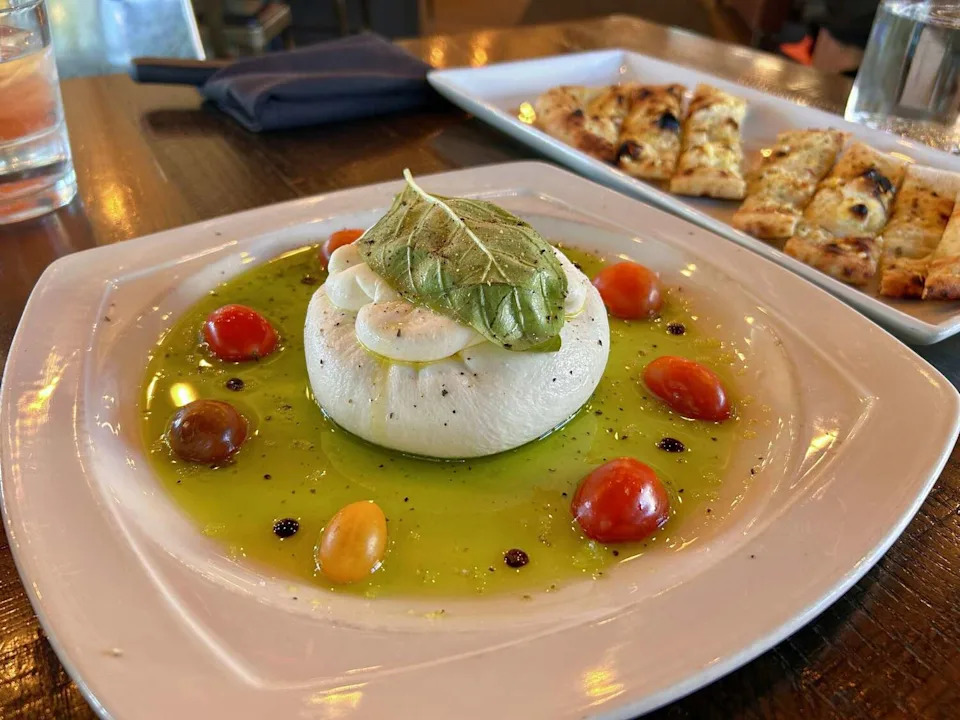 The signature burrata is a must-try at Dough. (Polly Anna Rocha/MySA)
