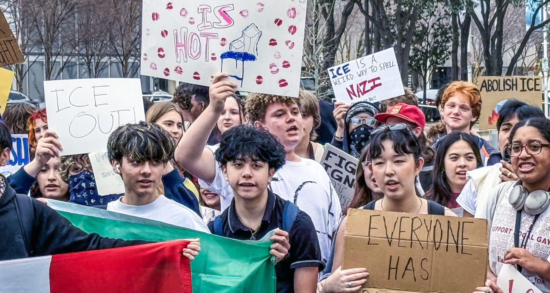Students stage walk-out to protest ICE