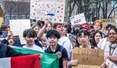 Students stage walk-out to protest ICE