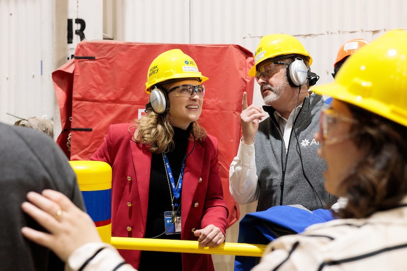 President and CEO of Dallas-based ATI Inc., Kimberly Fields at one of ATI's manufacturing...