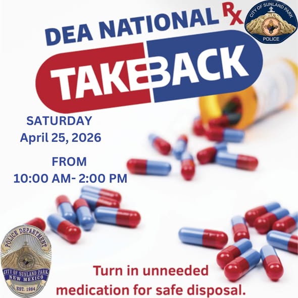 Sunland Park Police to participate in DEA National Take Back