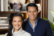 Nirav and Megha Tolia at their home in Highland Park.