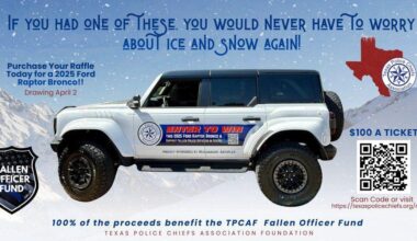 Raffle: Texas Police Chief's Associations Supports families of fallen officers by providing initial $10K checks | North Texas