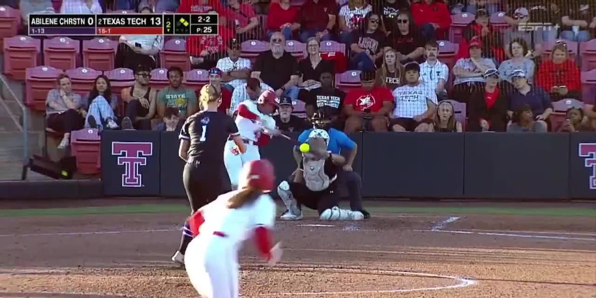 Lovelady’s Mihyia Davis drives in 2, scores 4 times in Texas Tech win