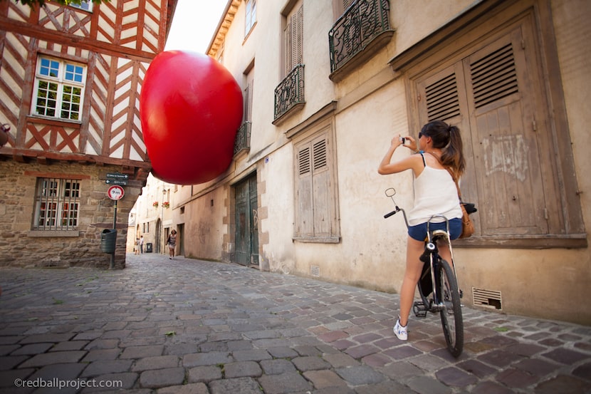 The "RedBall Project" in Rennes, France.