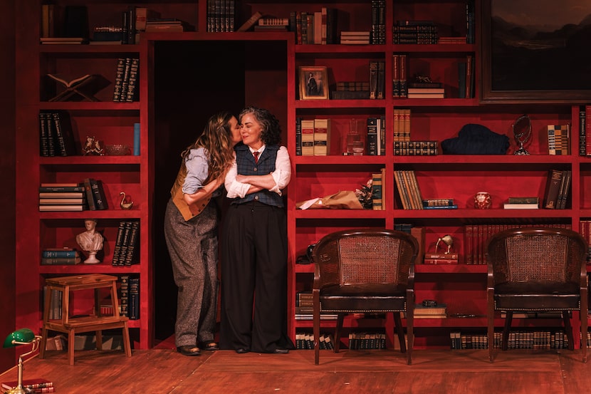 Dani Nelson as Jeannette Marks (left) and Emily Scott Banks as Marks' mentor-lover Mary...