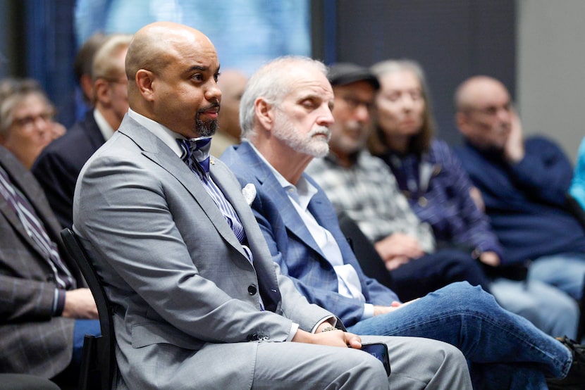 DART Board Chair Randall B. Bryant listens to public comment during a special called city...