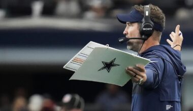 What grade did Brian Schottenheimer receive after first year as Cowboys HC?