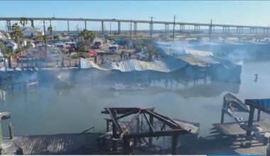 Massive Fire Destroys Boats at Marker 37 Marina in Corpus Christi; Cause Under Investigation
