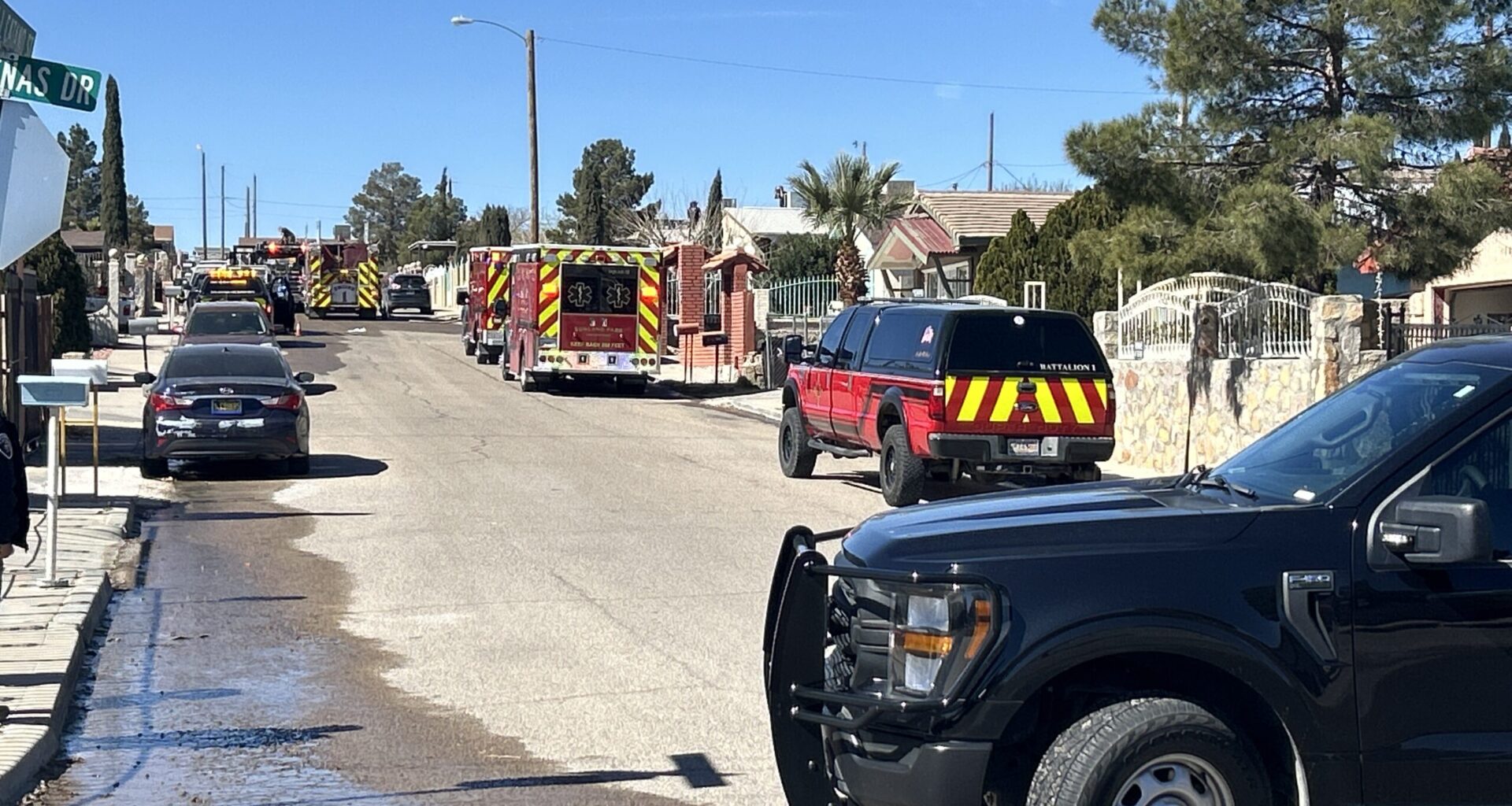 Sunland Park Fire respond to house fire on Father Luis Catano St.
