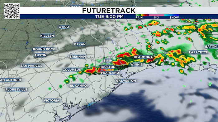 Tracking evening thunderstorms in Houston